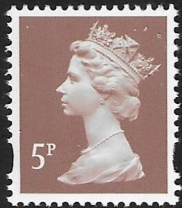 Y1670  5p  2B  dull red-brown. blue fluor Enschéde U/M (MNH)