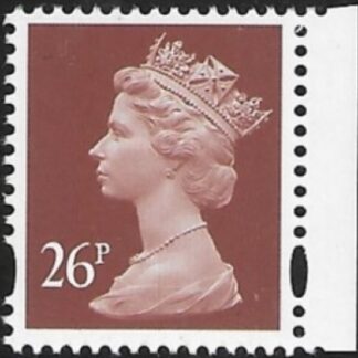 Y1691  26p  2B  red-brown, blue fluor Harrison  ex DX19 U/M (MNH)