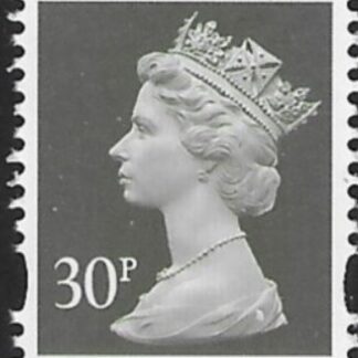 Y1694  30p 2B  deep olive-grey. blue fluor.  ex sheet. Harrison  U/M (MNH)