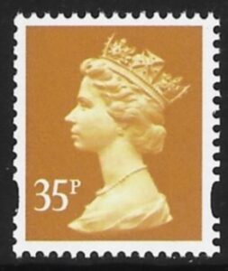 Y1699  35p  yellow phosphorised paper (ex coil).  Harrison  U/M (MNH)