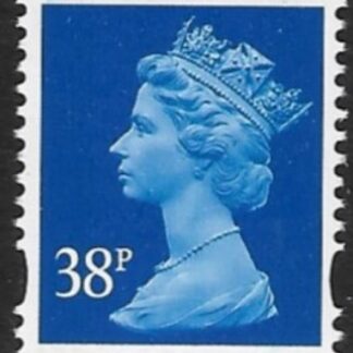 Y1707   38p 2B  ultramarine. blue fluor. ex GLA1 Walsall. U/M (MNH)