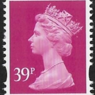 Y1708   39p 2B  bright magenta. blue fluor. ex sheet. Harrison  U/M (MNH)