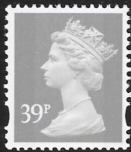 Y1709  39p  2B  grey. blue fluor. ex sheet  DLR   U/M (MNH)