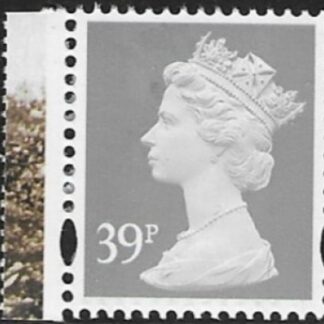 Y1709  39p 2B  grey. blue fluor ex DX34 Walsall U/M (MNH)