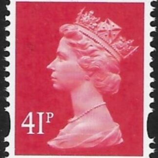 Y1714  41p 2B  rosine. blue fluor. ex sheet  DLR   U/M (MNH)