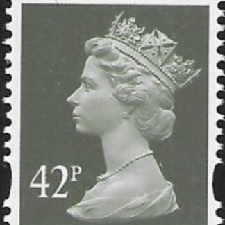 Y1715  42p  2B  deep olive-grey. blue fluor ex sheet. DLR  U/M (MNH)