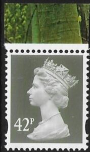 Y1715  42p 2B deep olive-grey. blue fluor. ex DX33 Enschede.  U/M (MNH)