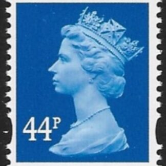 Y1720  44p 2B  bright blue. blue fluor ex sheet  DLR  U/M (MNH)