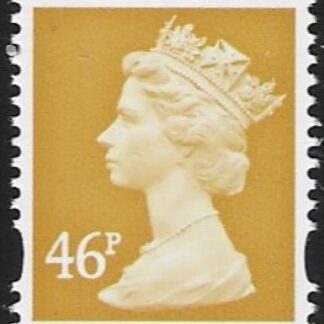 Y1722  46p 2B yellow (low setting) blue fluor ex sheet  DLR  U/M  (MNH)
