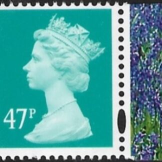 Y1723  47p  2B  turquoise green. blue fluor. ex DX33  Enschede.  U/M (MNH)