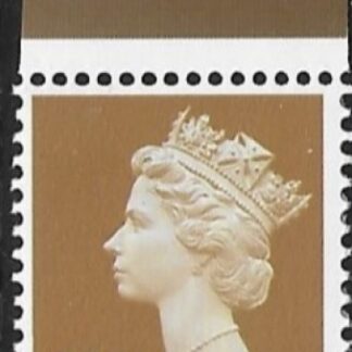Y1726  50p 2B ochre. blue fluor. ex DX35  Walsall  U/M (MNH)