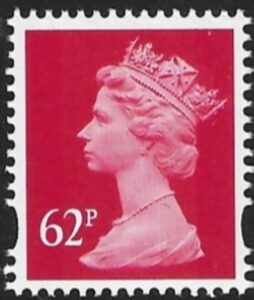 Y1731  62p 2B rosine. blue fluor. ex sheet. DLR  U/M (MNH)