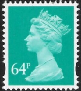 Y1733  64p  2B turquoise green. blue fluor ex sheet.  DLR  U/M (MNH)