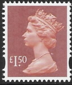 Y1746  £1.50  2B brown-red. blue fluor ex sheet. DLR  U/M (MNH)
