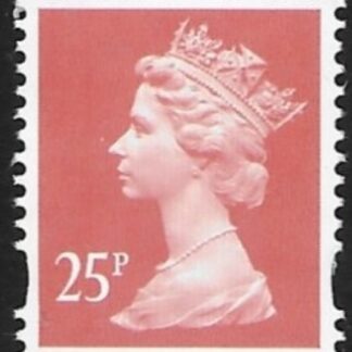 Y1690  25p 2B  rose red. blue fluor. ex sheet  Enschede  U/M (MNH)