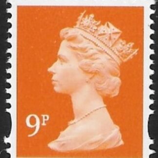 Y1675  9p 2B  yellow orange.blue fluor ex sheet.   DLR  U/M (MNH)