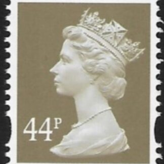 Y1719  44p  2B grey-brown. blue fluor ex sheet DLR  U/M (MNH)