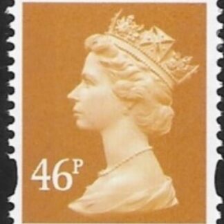 Y1722   46p  2B yellow (high setting ) blue fluor ex sheet  DLR  U/M  (MNH)