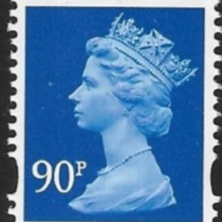 Y1741  90p 2B ultramarine. blue fluor.  ex sheet  DLR  U/M (MNH)