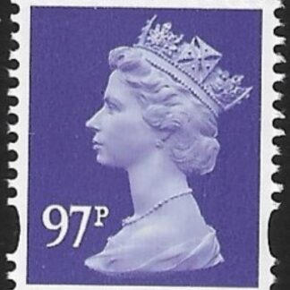 Y1742  97p  2B bluish-violet. blue fluor.  ex sheet  DLR  U/M (MNH)
