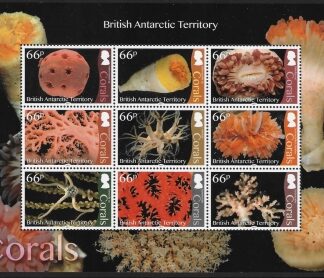 2017 British Antarctic MS734 Corals  U/M (MNH)