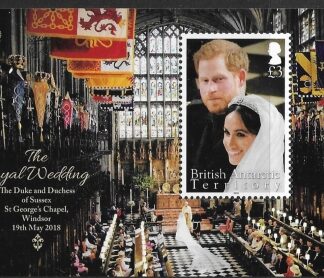 2018 British Antarctic.  MS.745 Royal Wedding Mini Sheet U/M (MNH)