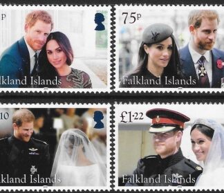 2018 Falkland Islands SG1405-8 Royal Wedding Set of 4 Values U/M (MNH)