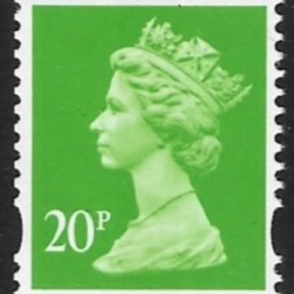 Y1772  20p CB bright yellow-green FH41 & FW9 Questa  U/M (MNH)