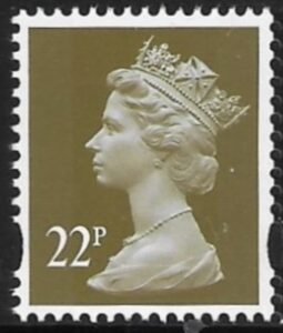 Y1774  22p 2B olive-brown  DX49 Cartor  U/M (MNH)