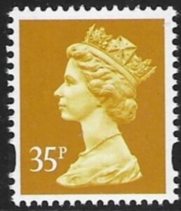 Y1778  35p  2B yellow   ex DX17 Walsall U/M (MNH)