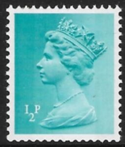 X841 ½p 2B turquoise blue Harrison sheet U/M (MNH)