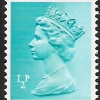X843  ½p  CB  turquoise blue Harrison booklet/coil  U/M (MNH)