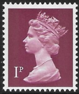 X844 1p 2B crimson Harrison sheet U/M (MNH)