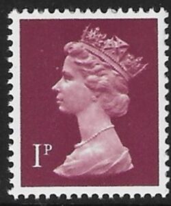 X846 1p AOP crimson Harrison sheet U/M (MNH)