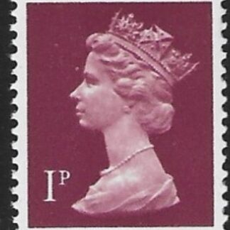 X846  1p   AOP crimson  Harrison sheet U/M (MNH)