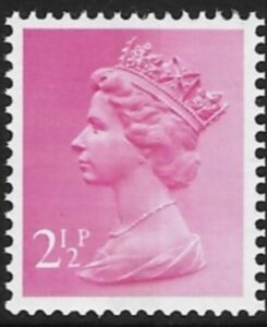 X851   2½p  CB  magenta  Harrison  U/M (MNH