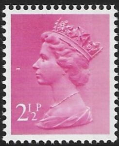 X852ea   2½p  RB  magenta  DX1 Harrison U/M (MNH)