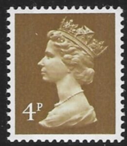 X861  4p  2B  ochre brown  Harrison  U/M (MNH)