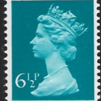 X873ea  6½p  LB  greenish blue  ex booklet Harrison  U/M (MNH)