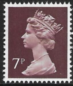 X875  7p CB  purple brown  Harrison  U/M (MNH)
