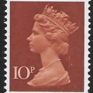 X885  10p  2B orange/chestnut  Harrison  U/M (MNH)