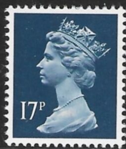 X910  17p CB  deep blue  Harrison   U/M (MNH)