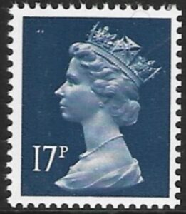 X911ea  17p LB  deep blue  Harrison U/M (MNH)