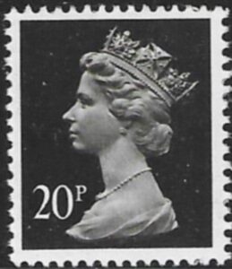X916  20p  2B  brownish black  Harrison  U/M (MNH)