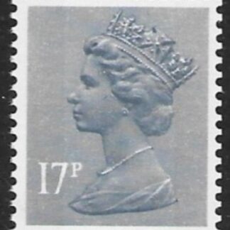X909eu 17p  2B grey-blue  with underprint type 4  Harrison  U/M (MNH)