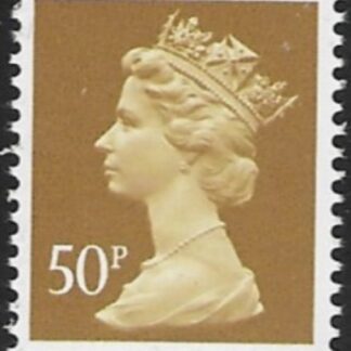X922  50p 2B ochre  Harrison DX11  U/M (MNH)