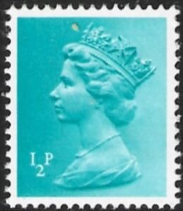 X924  ½p  phos turquoise blue  Harrison  U/M (MNH)