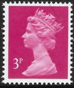 X930c  3p phos. magenta Type II  Harrison  U/M (MNH)