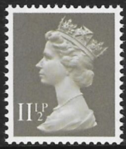 X894ea  11½p  LB  drab  ex booklet Harrison  U/M (MNH)