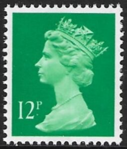 X896 12p CB bright emerald   Harrison  U/M (MNH)